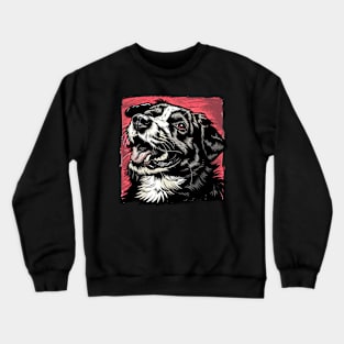 Retro Art Central Asian Shepherd Dog Lover Crewneck Sweatshirt